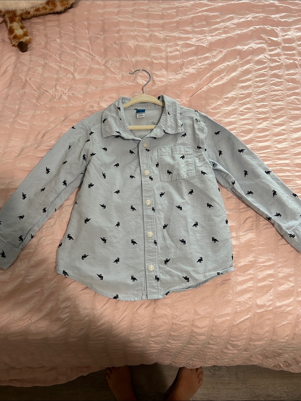 Boy’s 5T Dinosaur Button Down Shirt